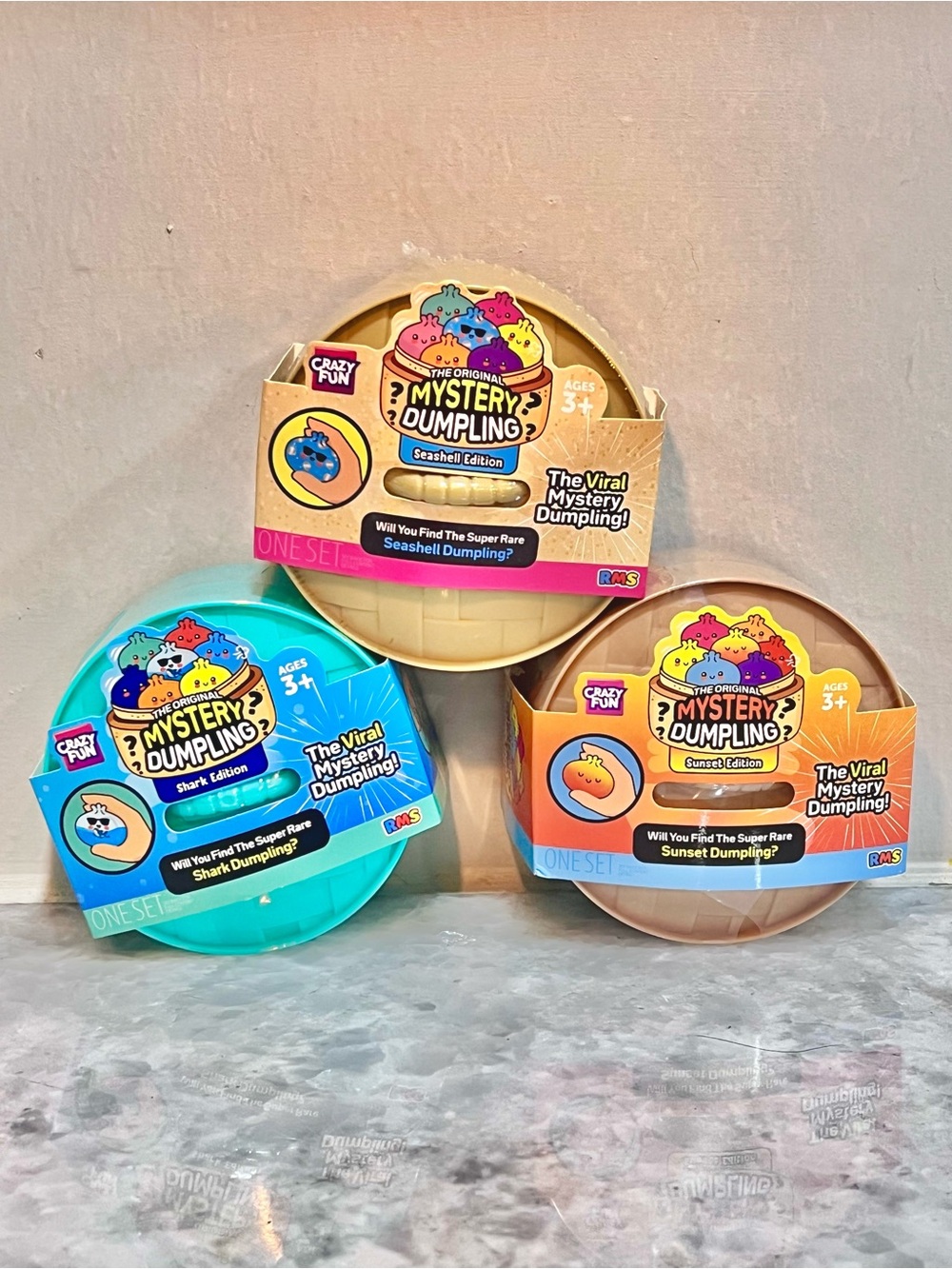 NEW Mystery Dumpling Seashell + Shark + Sunset Edition- Crazy Fun RMS Five Below